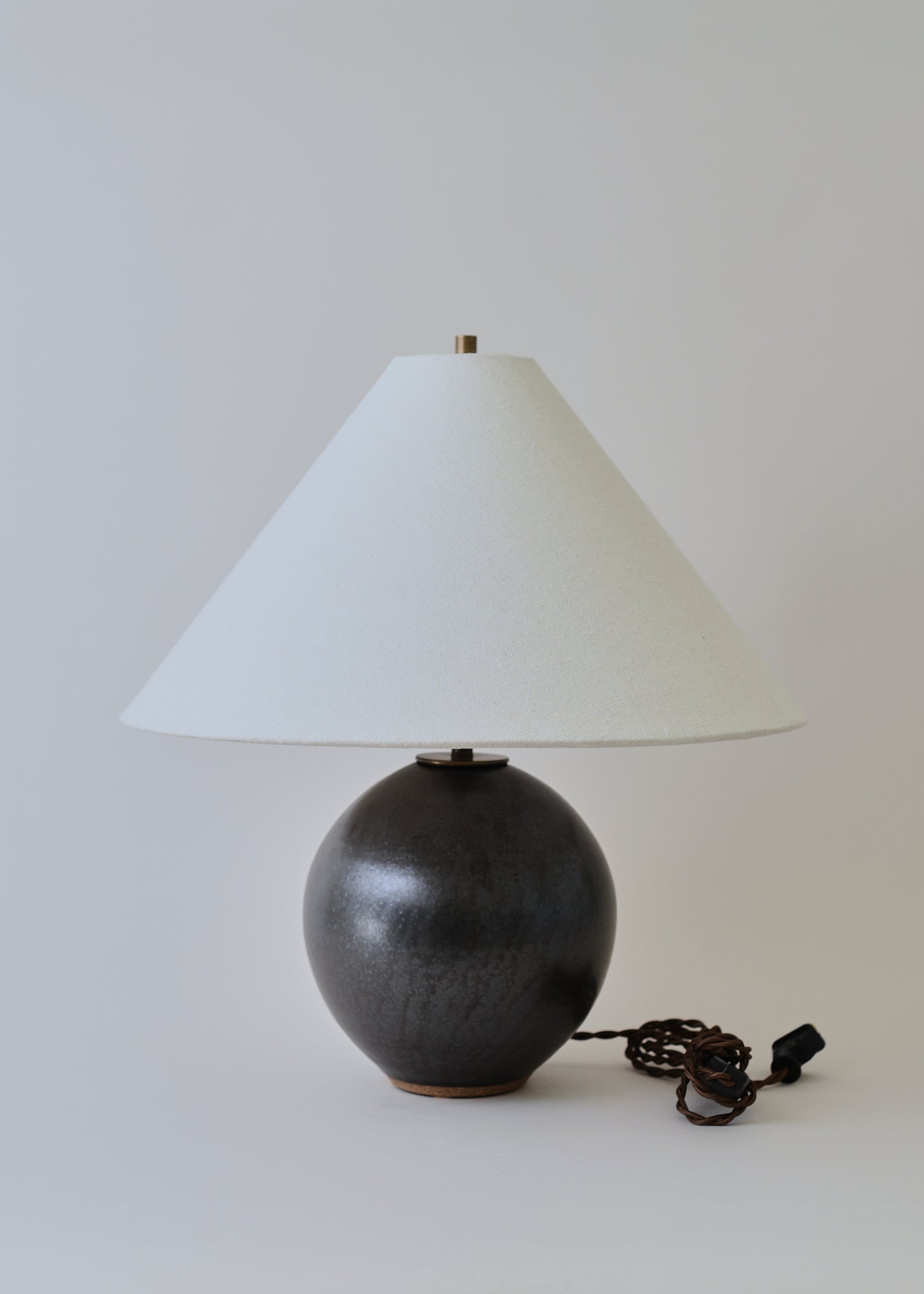 Small Orb Lamp in Iron - Victoria Morris Pottery