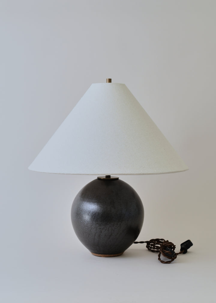 Small Orb Lamp in Iron - Victoria Morris Pottery