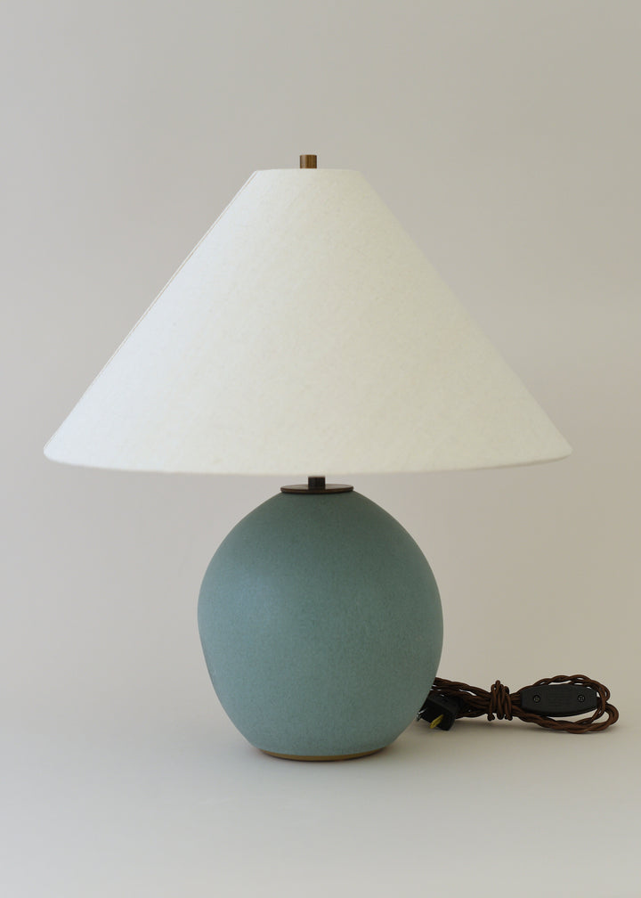 Small Orb Lamp in Jade - Victoria Morris Pottery