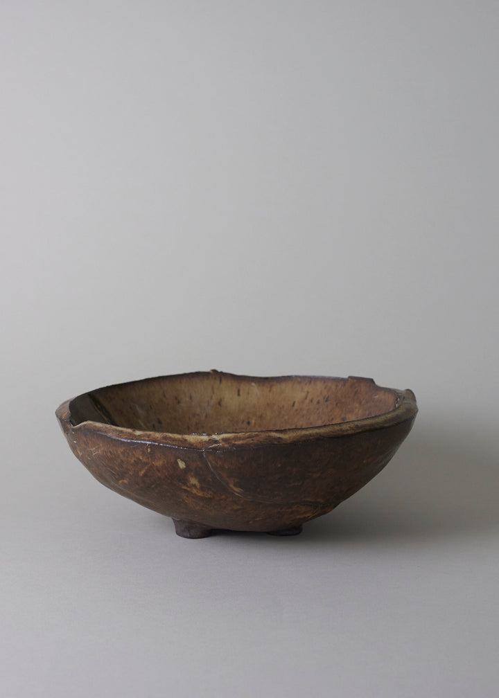 Slab Bowl in Live Oak - Victoria Morris Pottery