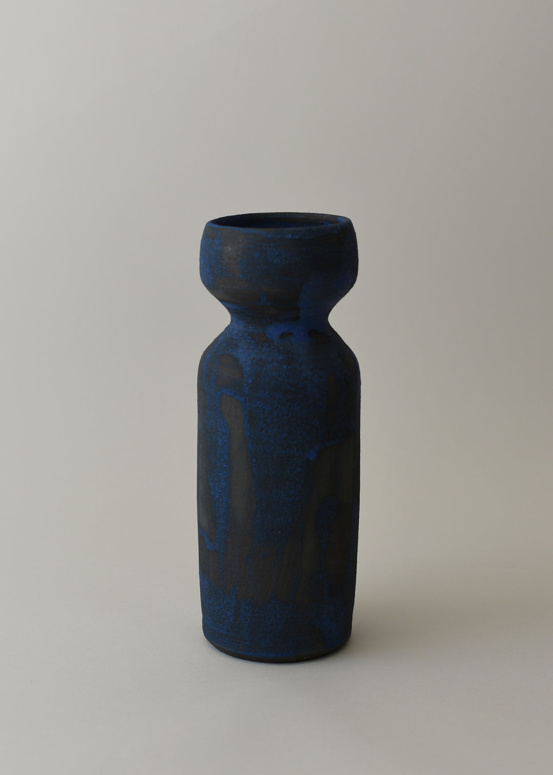 Oko Vase in Brushed Cobalt - Victoria Morris Pottery