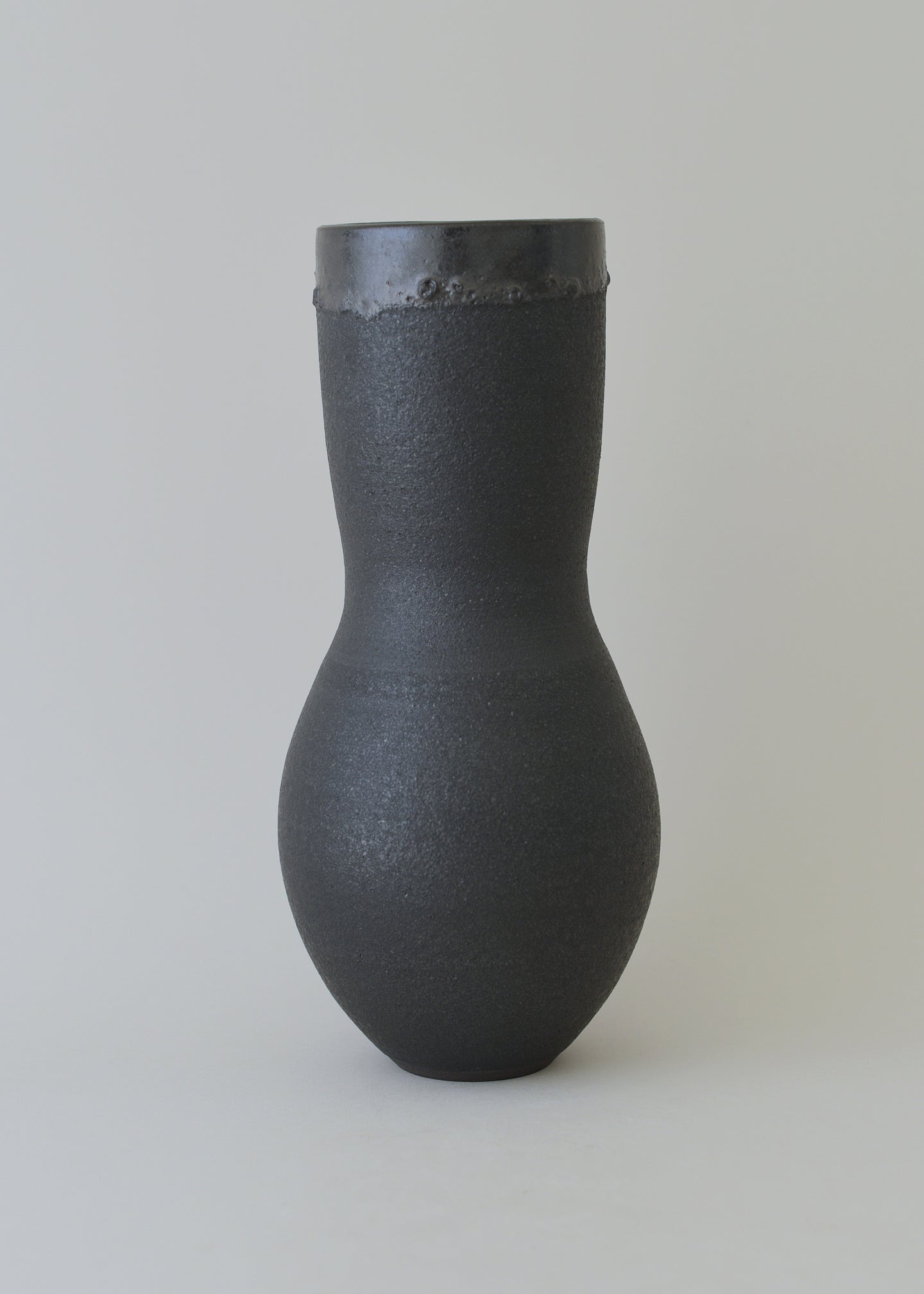 Deco Vase in Charcoal - Victoria Morris Pottery