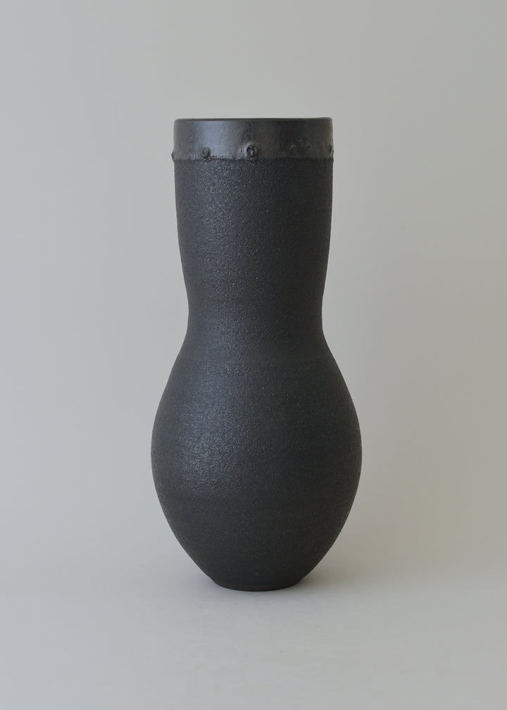 Deco Vase in Charcoal - Victoria Morris Pottery