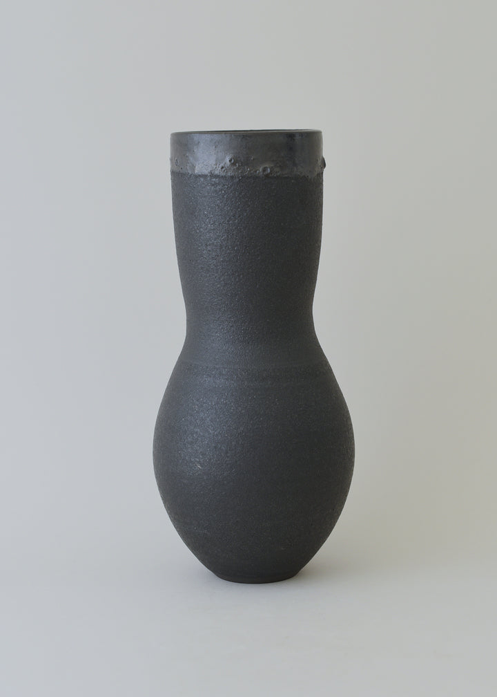 Deco Vase in Charcoal - Victoria Morris Pottery