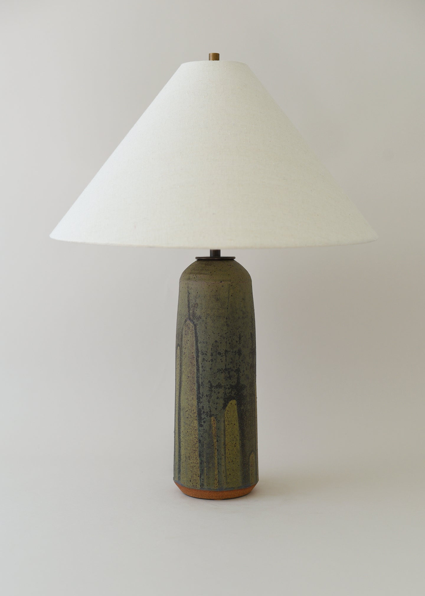 Large Willow Lamp in Poured Lichen - Victoria Morris Pottery