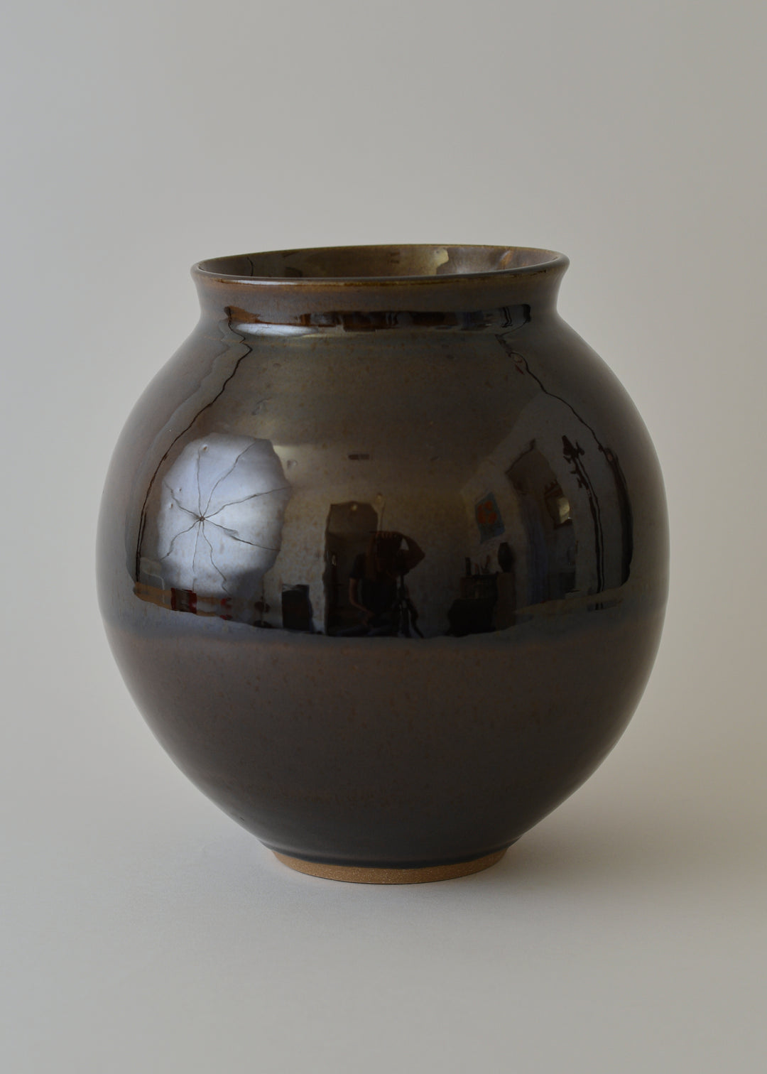 Round Vase Series no. 2  in Amber - Victoria Morris Pottery