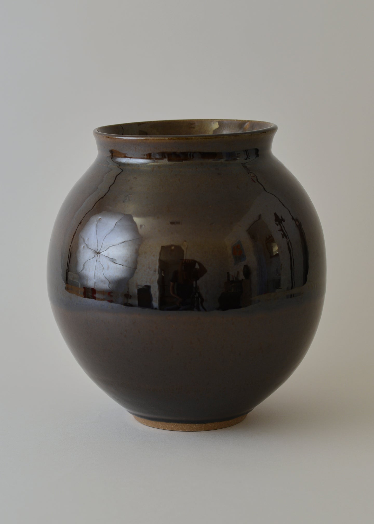Round Vase Series no. 2  in Amber - Victoria Morris Pottery