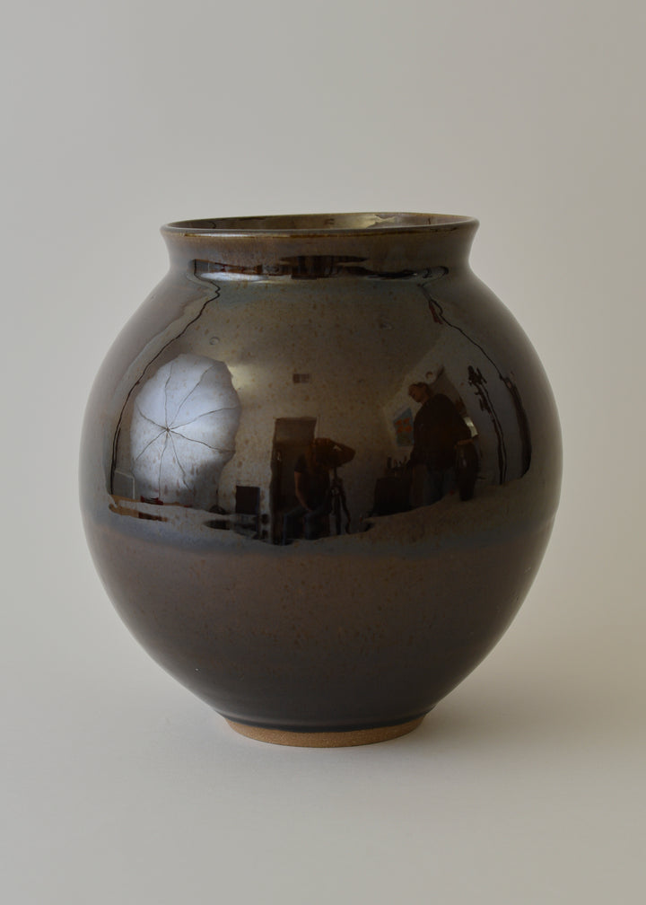 Round Vase Series no. 2  in Amber - Victoria Morris Pottery
