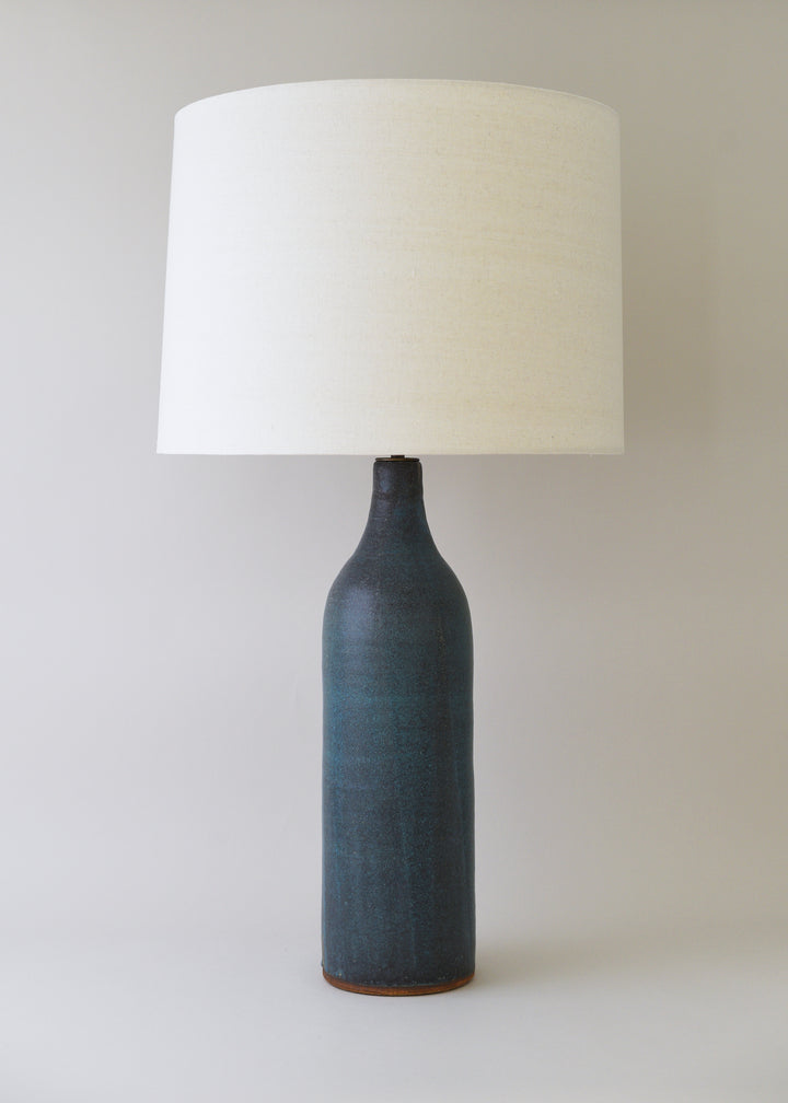 Extra Large Bottle Lamp in Turquoise - Victoria Morris Pottery