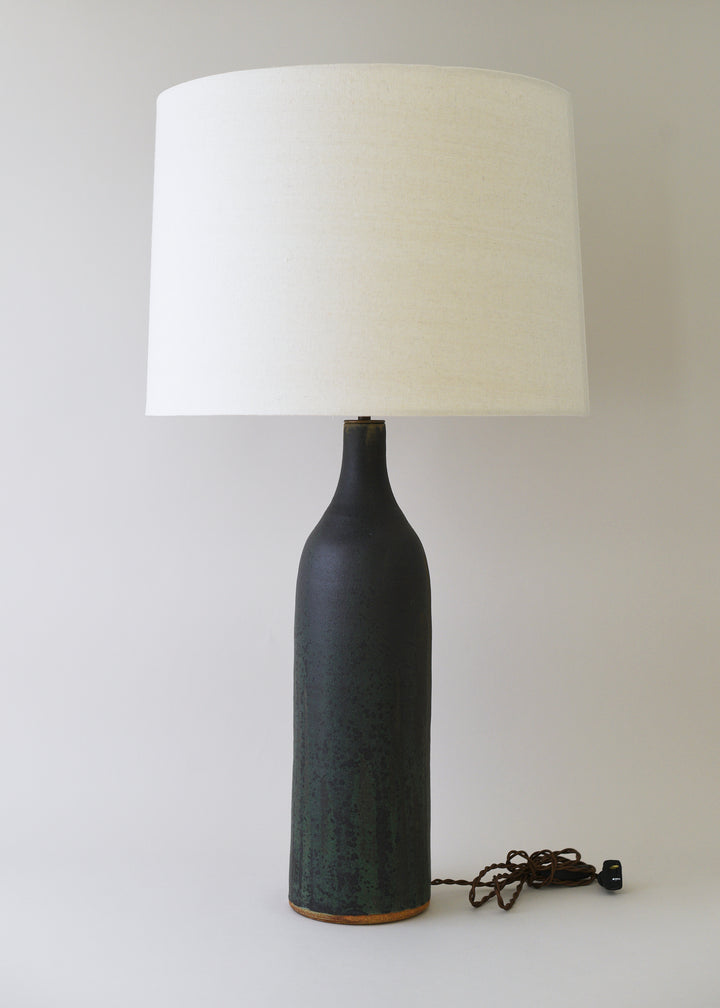Extra Large Bottle Lamp in Lichen - Victoria Morris Pottery