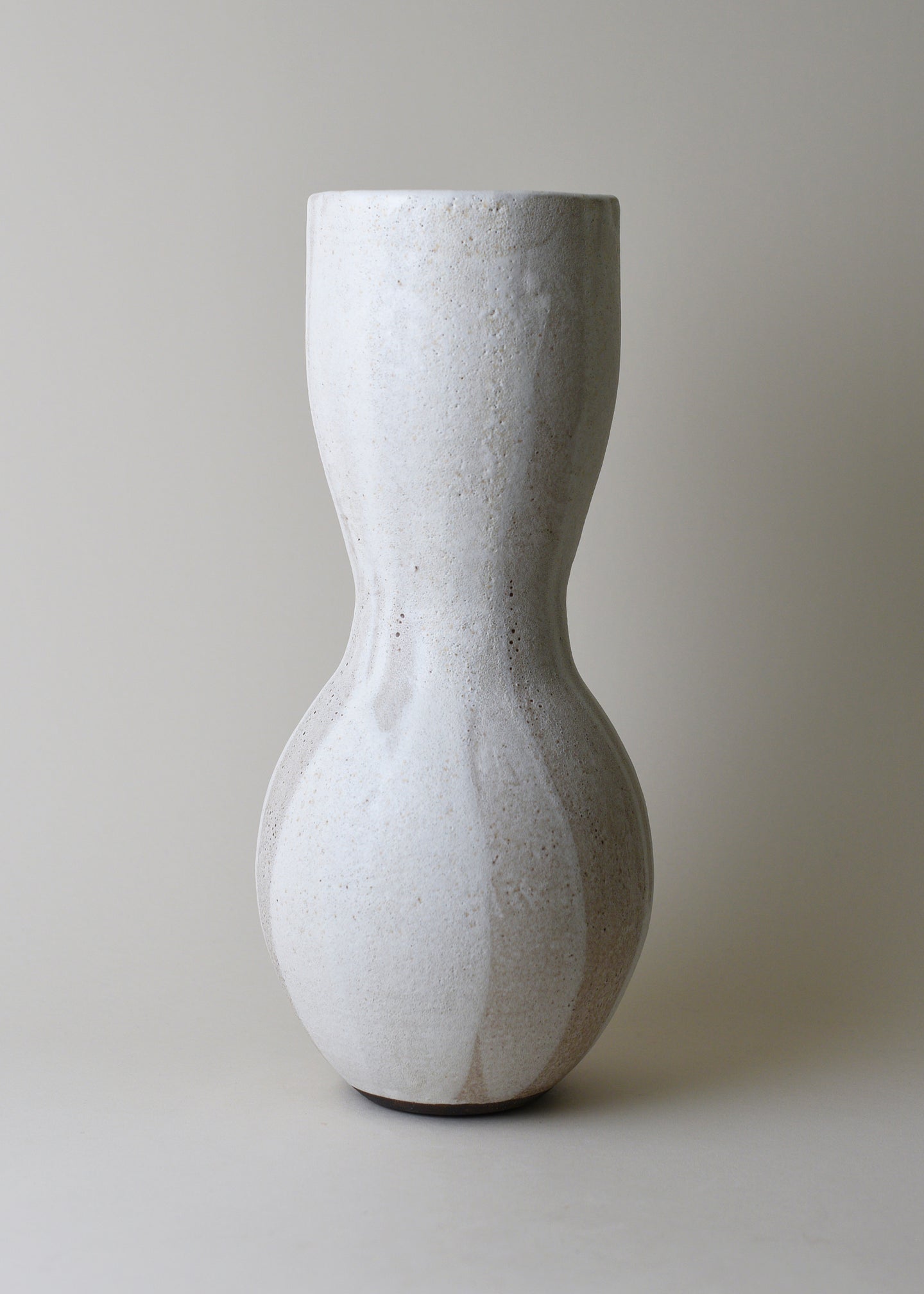 Extra Large Deco Vase in Poured White - Victoria Morris Pottery
