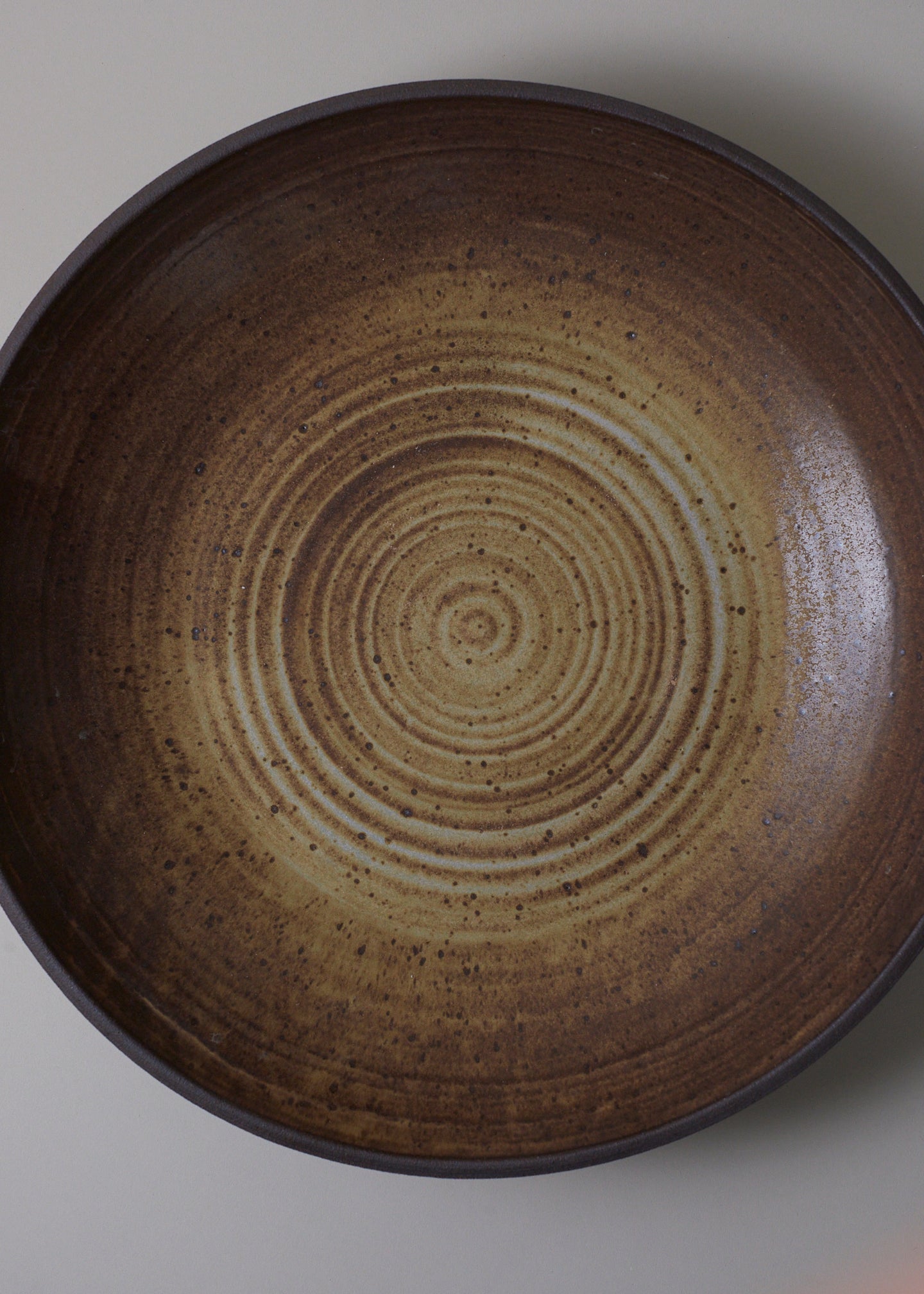 Extra Large Low Bowl in Live Oak - Victoria Morris Pottery