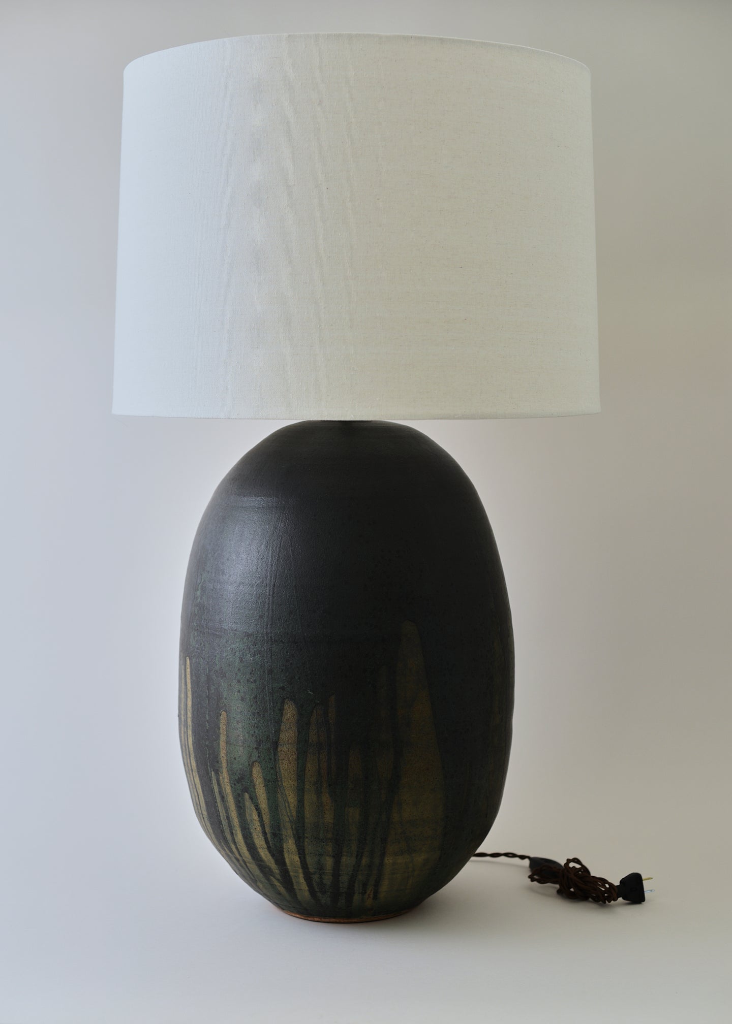 Extra Large Pod Lamp in Lichen - Victoria Morris Pottery