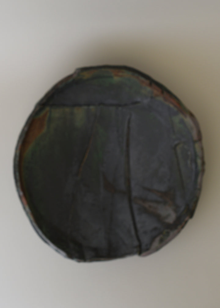 Extra Large Slab Bowl in Lichen - Victoria Morris Pottery