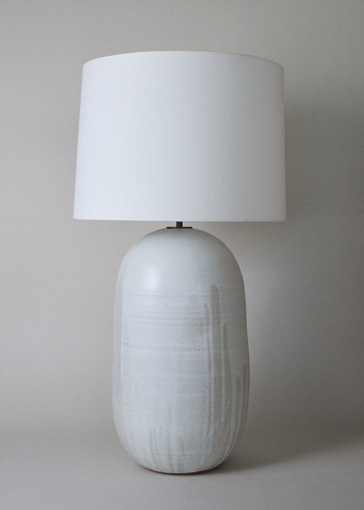 Extra Large Pod Lamp in Flecked Ivory - Victoria Morris Pottery