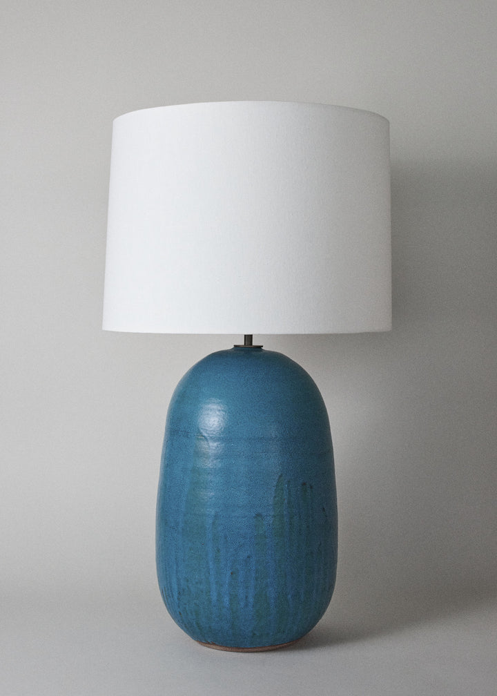 Extra Large Pod Lamp in Turquoise - Victoria Morris Pottery