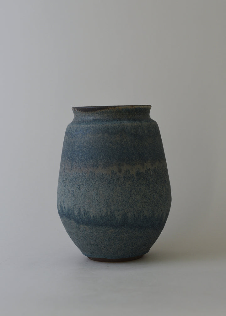 Low Poppy Vase no. 2 in Bronzed Ink - Victoria Morris Pottery