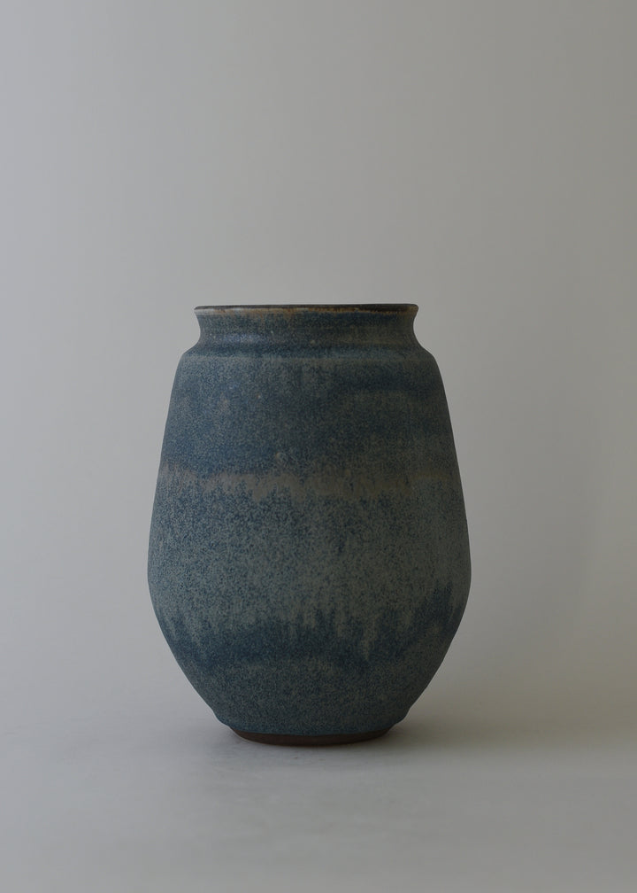 Low Poppy Vase no. 2 in Bronzed Ink - Victoria Morris Pottery