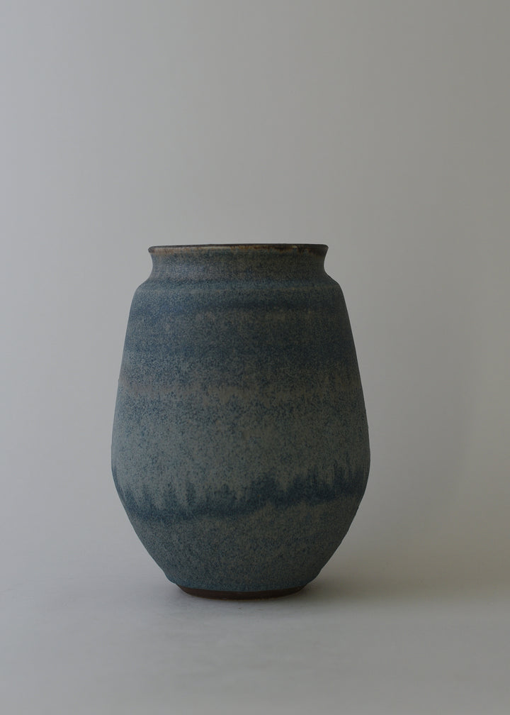 Low Poppy Vase no. 2 in Bronzed Ink - Victoria Morris Pottery