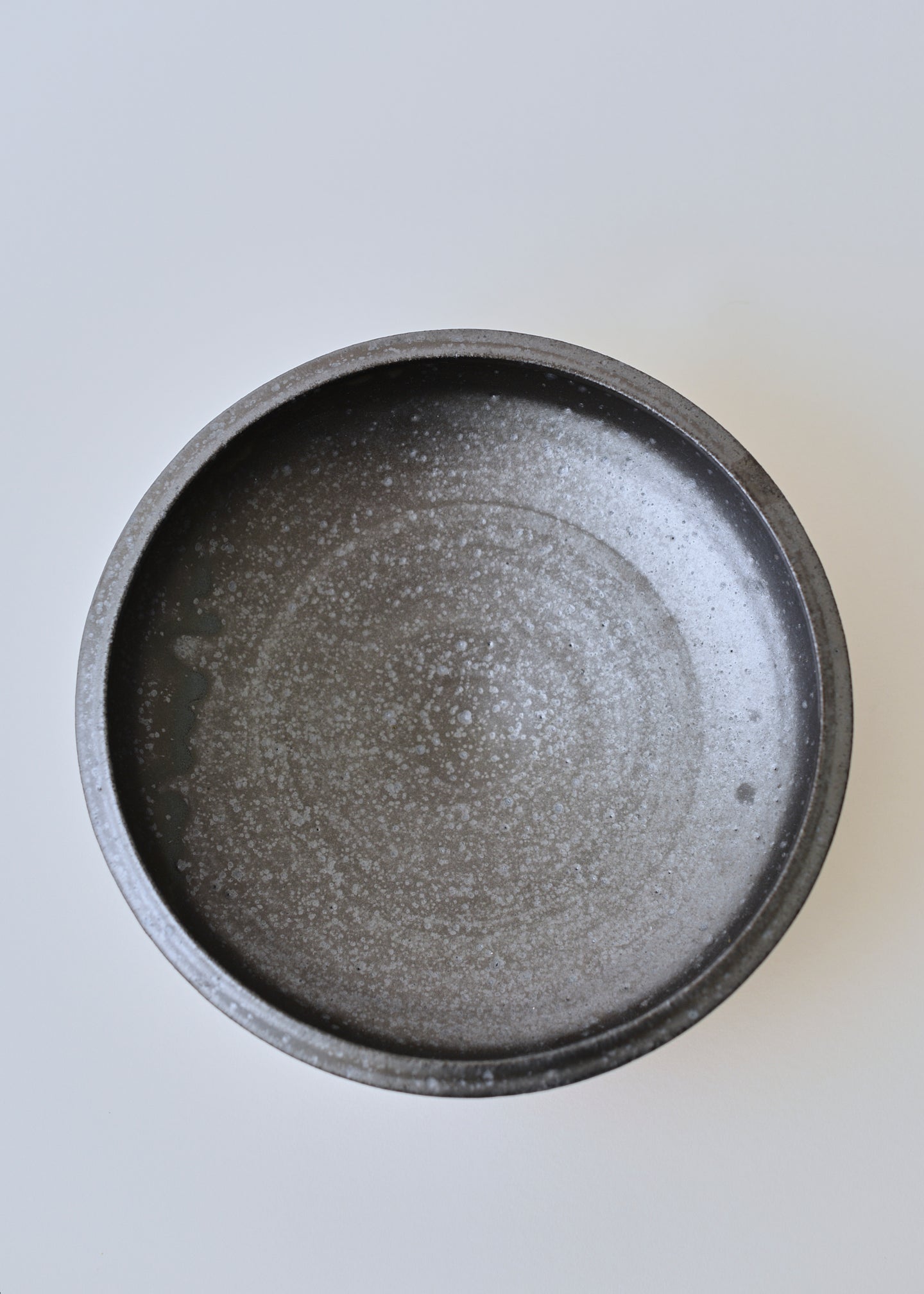 Low Ledge Bowl in Iron Black - Victoria Morris Pottery
