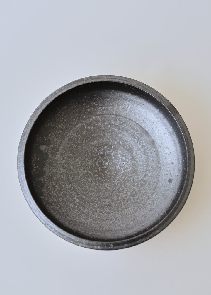 Low Ledge Bowl in Iron Black - Victoria Morris Pottery