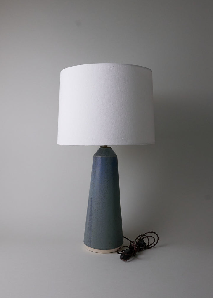 Large Column Lamp in Atlantic Blue - Victoria Morris Pottery