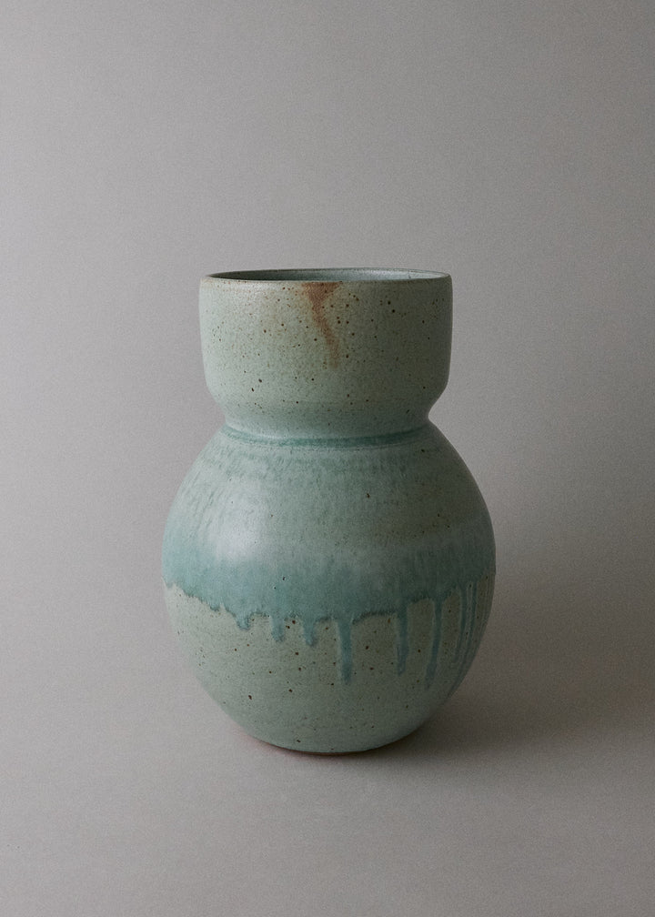Flora Vase No 3 in Copper Green - Victoria Morris Pottery