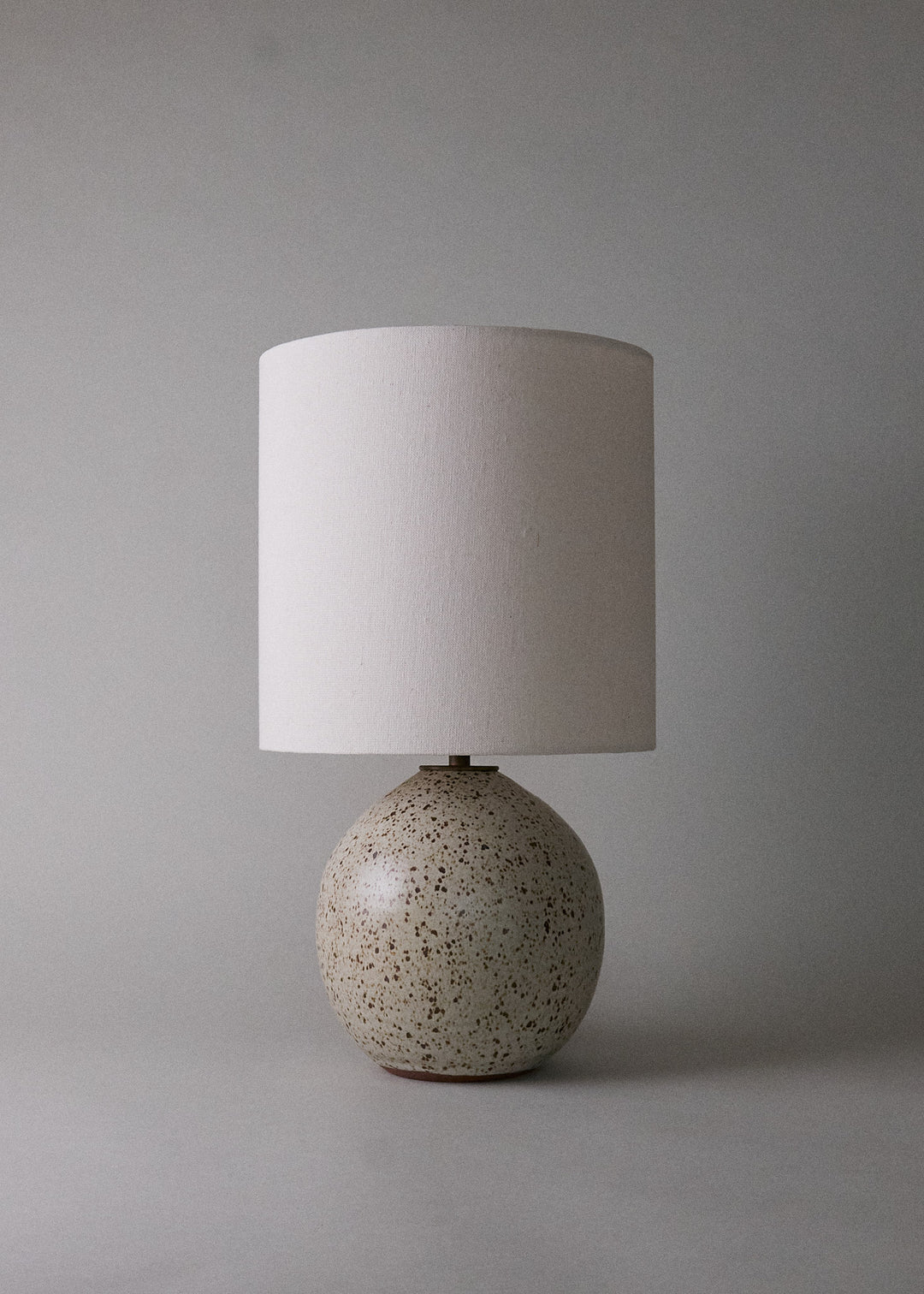 Small Orb Lamp in Mottled Ivory - Victoria Morris Pottery