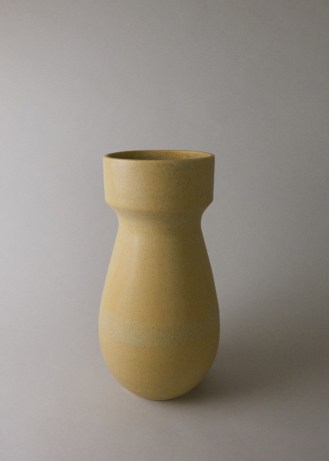 Large Teardrop Vase No.2 in Ochre - Victoria Morris Pottery