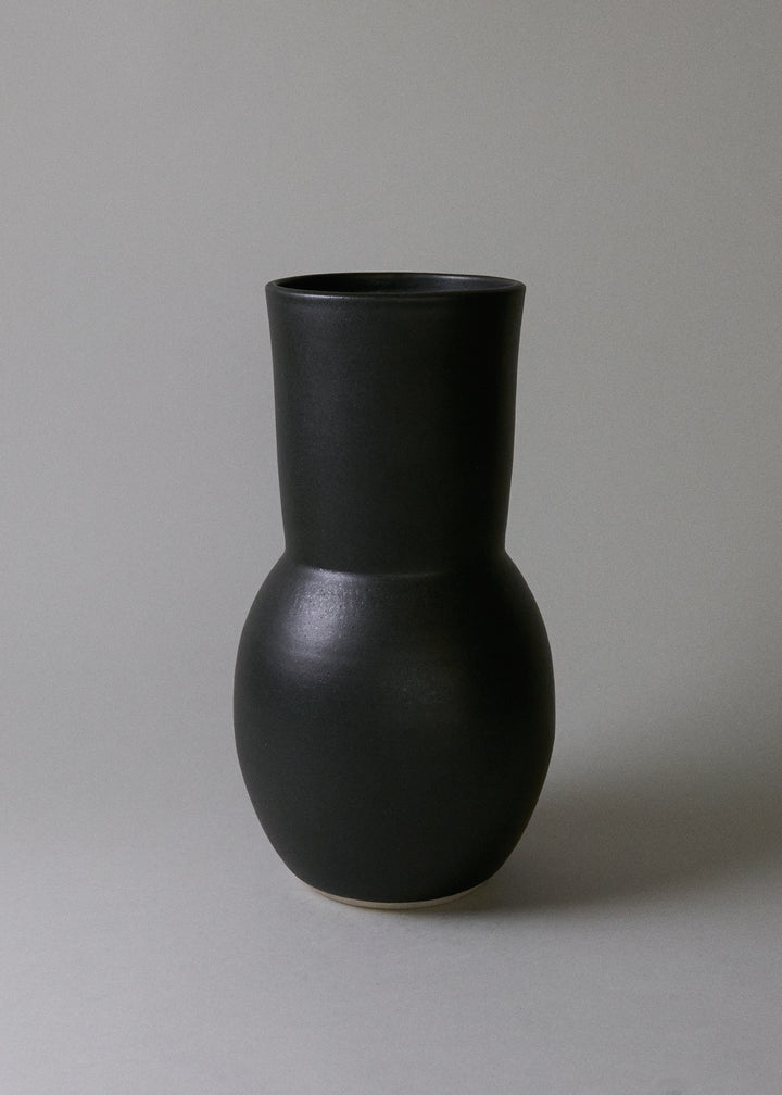 Large Deco Vase No.2 in Iron Black - Victoria Morris Pottery