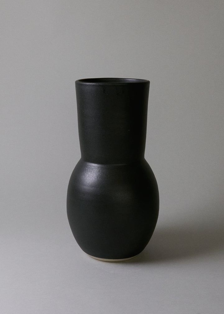 Large Deco Vase No.2 in Iron Black - Victoria Morris Pottery