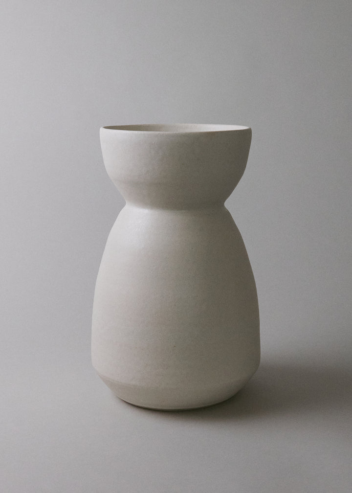 Large Architectural Vase No. 21 in Ivory - Victoria Morris Pottery
