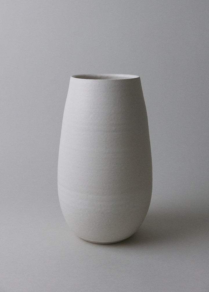 Teardrop Vase in Ivory - Victoria Morris Pottery
