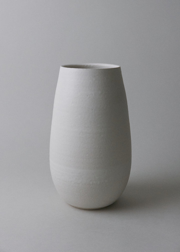 Teardrop Vase in Ivory - Victoria Morris Pottery