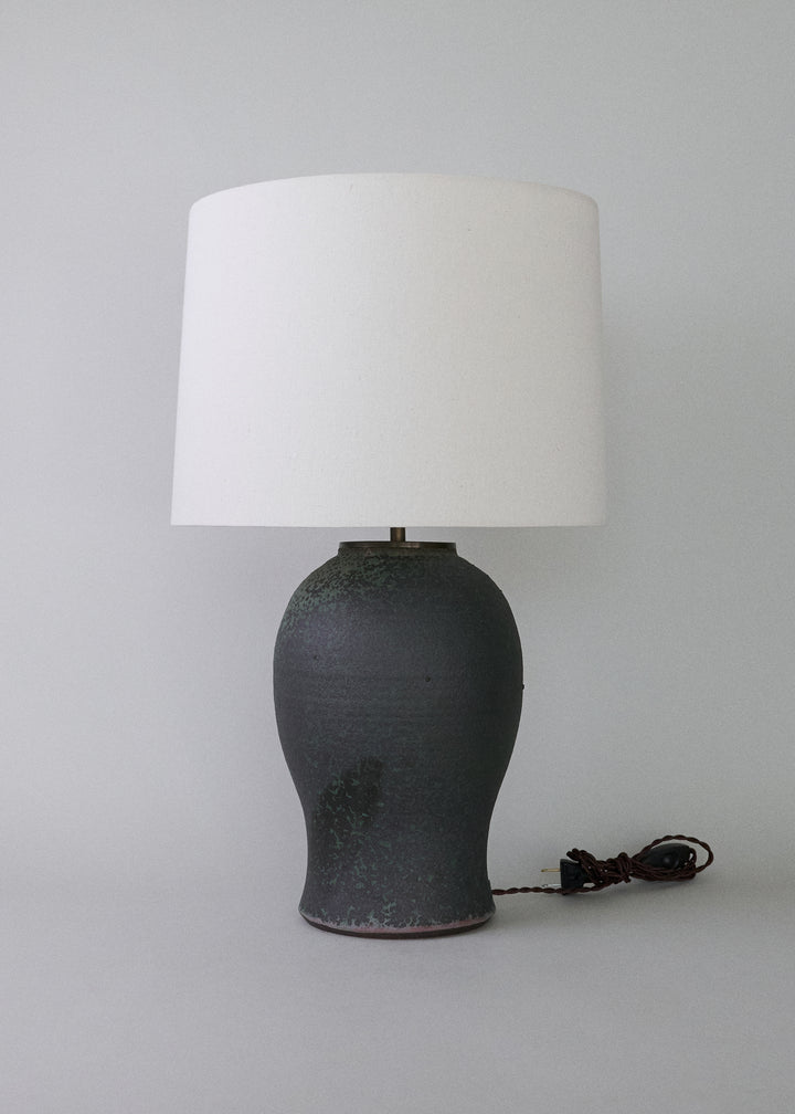Large Laura Lamp in Lichen - Victoria Morris Pottery