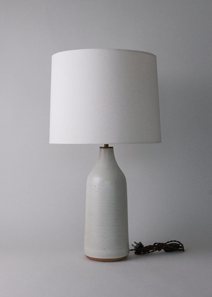 Large Bottle Lamp in Flecked Ivory - Victoria Morris Pottery