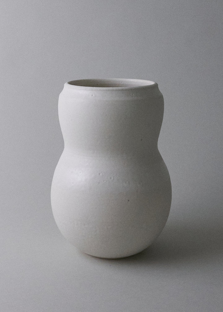 Gourd Vase No.16 in Ivory - Victoria Morris Pottery