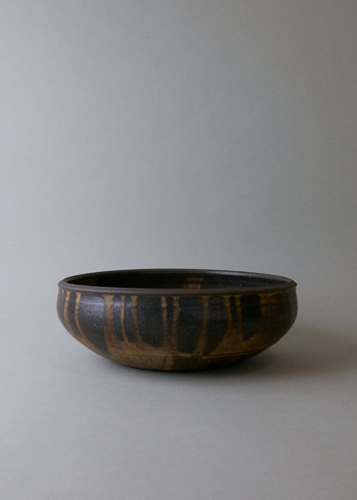 Low Maru Bowl in Live Oak - Victoria Morris Pottery