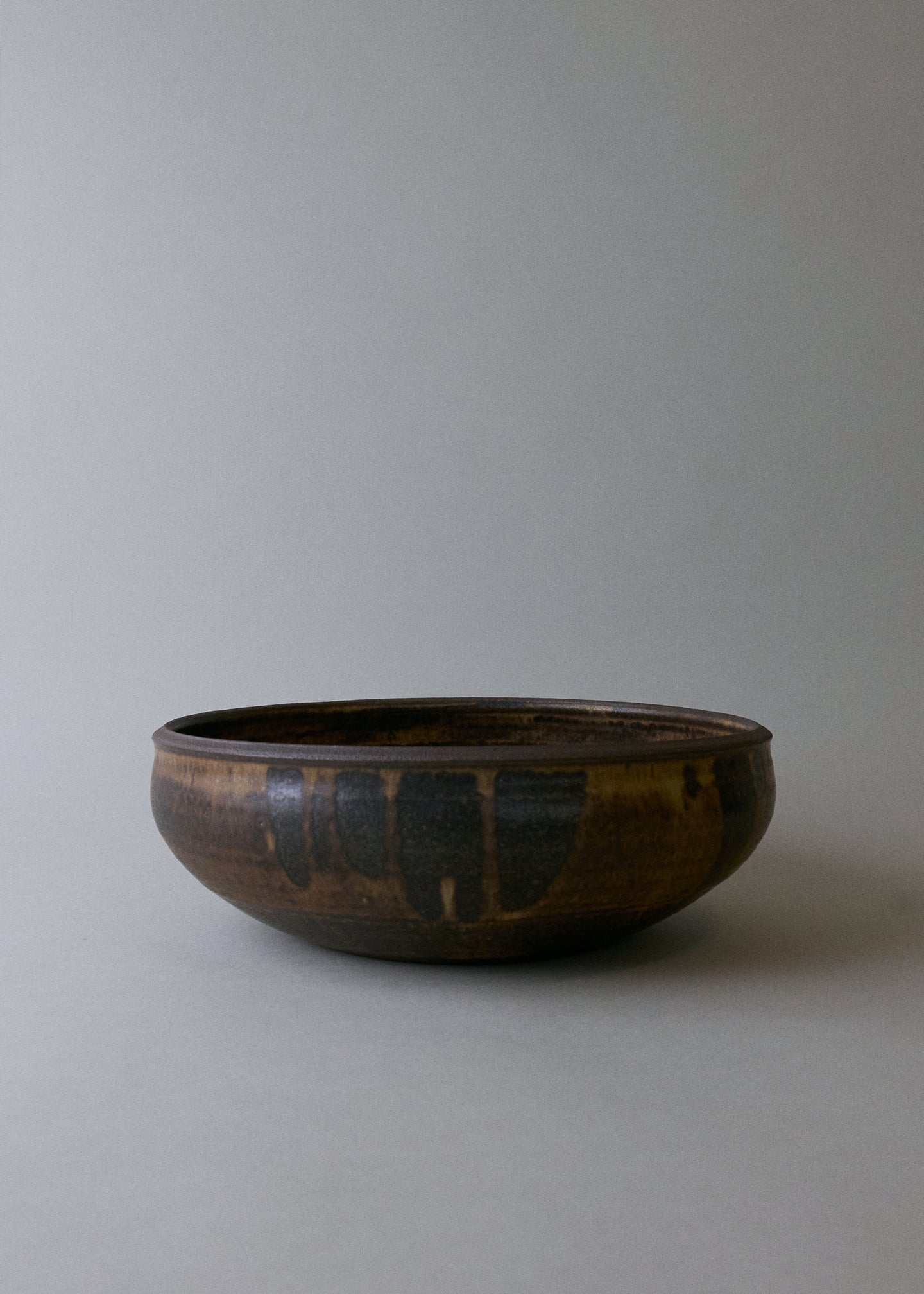 Low Maru Bowl in Live Oak - Victoria Morris Pottery