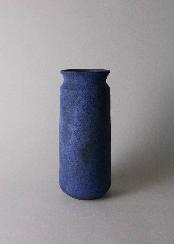 West Vase in Brushed Cobalt - Victoria Morris Pottery